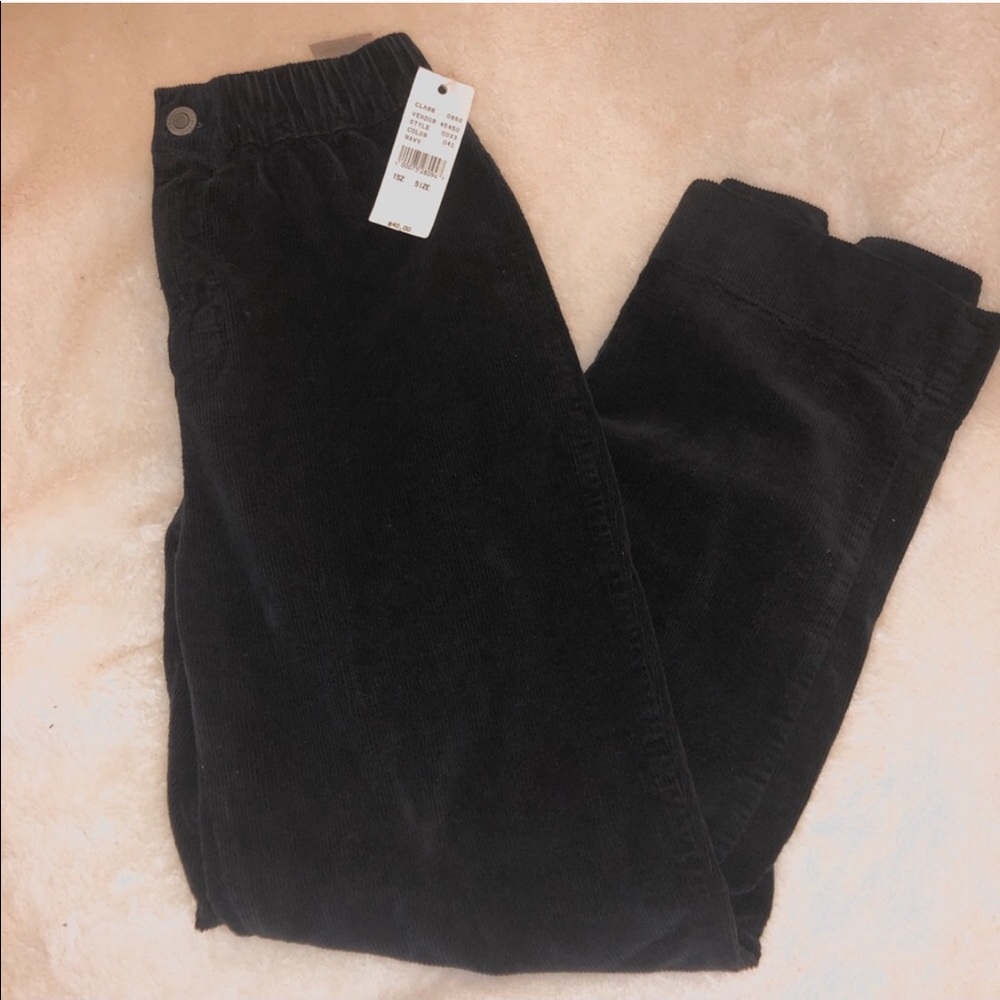 brandy melville navy cordoroy pants